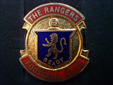 Vintage 70's Glasgow Rangers FC 'The Rangers' Shield Enamelled Badge