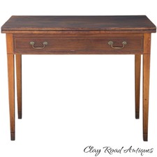 antique federal walnut inlaid