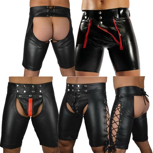 Mens fetish wear open crotch - open,
