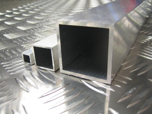 Aluminium square box tube - square,