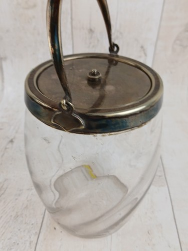 Antique silver plated glass - silver-plated,