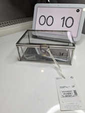 M&S Glass Jewellery Box With