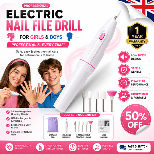 Electric nail file - file, drill