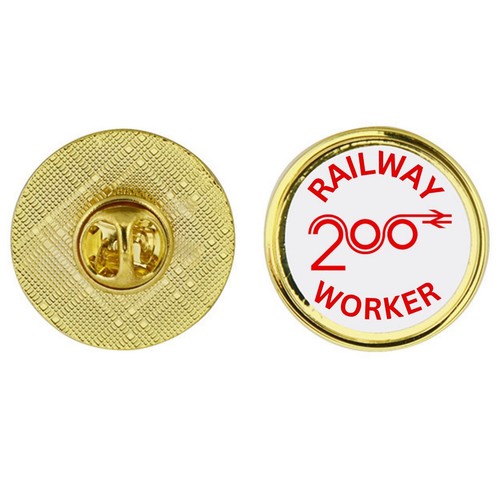 Railway worker 200 years - worker, badge