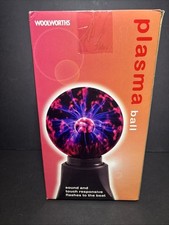 Plasma Ball Woolworths Sound & Touch Sensitive Original Boxed With Mains Plug