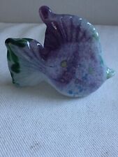 Diamond Isle Sculptured Glass Tropical Fish Paperweight,Tropical Fish Figure