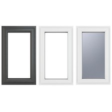 uPVC Window Made To Measure Double Glazed Glass & Frame Left Hand Side Hung