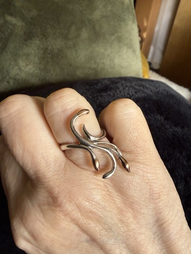 Sterling silver clogau ring - silver,