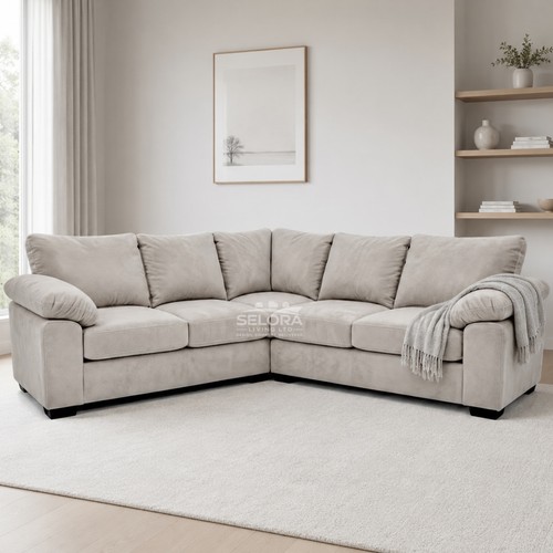 Amalfi cream plush velvet - amalfi,