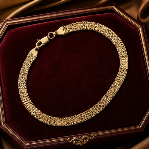 Elegant multi row gold bismark - elegant, multi-row