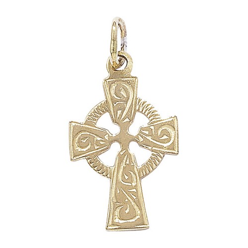 9ct yellow gold cross pendant - 9ct,