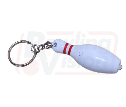 Bowling pin key chain light - chain,