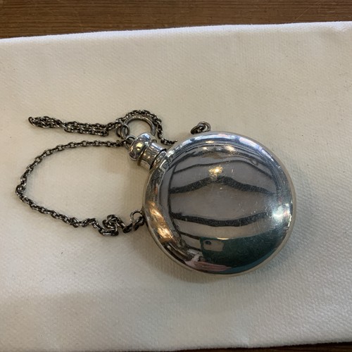 Solid silver chatelaine scent - silver,