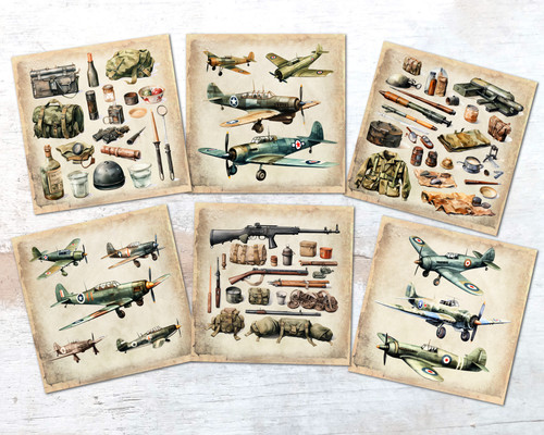 Vintage war planes - &, equipment
