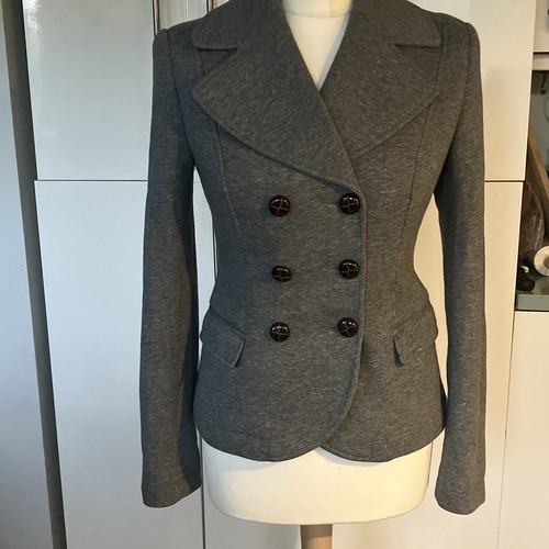 Grey cotton blend lined - h&m,