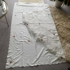 Cream Tablecloth Embroidered