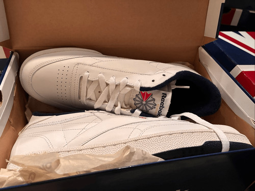 Reebok white sneakers club - reebok,