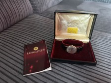 9ct Gold Longines Presentation  Watch London 1971 Original Box, Papers 17 Jewel