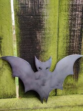 Bat Metal Wall Sign Home Garden Painted Sign