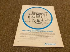JBF40 ADVERT 11X8 NEW LUDWIG CLEAR VISTALITE DRUM OUTFITS