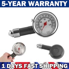 Professional Tyre Pressure Gauge Air Measurement PSI/BAR Release Button Car Bike