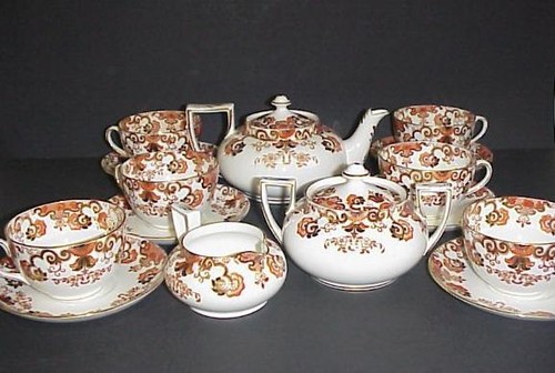 Samuel radford imari tea pot - imari,