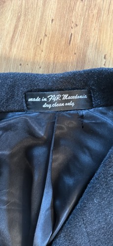 Men long lamswool coat - long,
