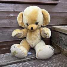 Merrythought Cheeky Teddy Bear Plush Soft Toy With Bells In Ears