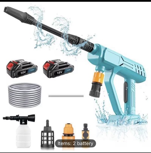 Cordless car wash - gun, washer