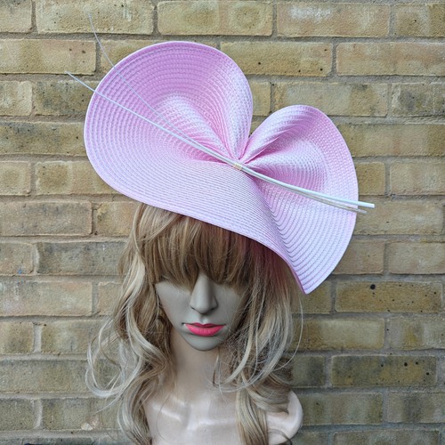 Baby pink cream fascinator - baby,