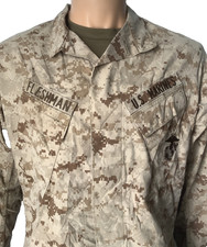 USMC Issue Desert MARPAT DIGITAL Combat Shirt Blouse MCCUU  Small regular used