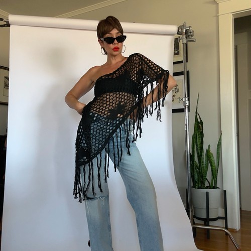 Crochet poncho top - crochet,