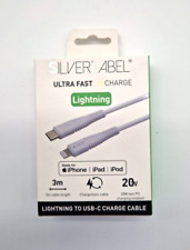Lightning Cable for Apple Devices MFi Certified 1M 2M 3M USB A USB C SilverLabel