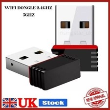 Dual Band WiFi Dongle USB Wireless Adapter 2.4G/5G for PC Desktop Laptop UK