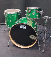 DW Collectors Drumset USA Green Glass Maple Drum Kit / Shellset in Finish Ply