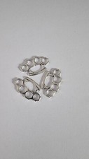 Silver knuckle duster pendant - silver,