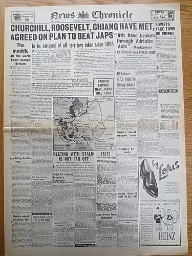 Ww2 newspaper churchill - ww2,