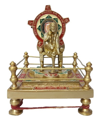 Sai baba chowki brass - sai,