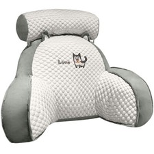 Bed Reading Lumbar Pillow Back Rest Lumbar Support Arm Seat Cushion Lounger Pad-