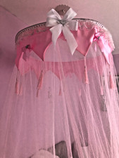 girls pink bed canopy