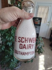 VTG.ROUND  PAINTED  QUART MILK