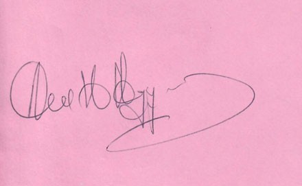 Alex higgins signed autograph - higgins,