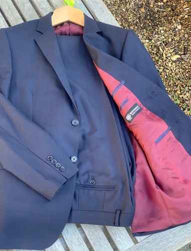 Mans navy blue - navy, suit