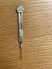 Travelling Tambour / Crochet Sliding Hook Brass English Likely Victorian 9-11 cm