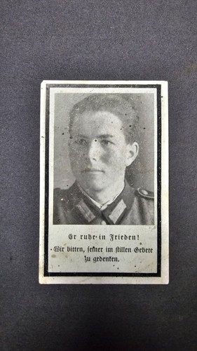 Ww2 german death card - ww2, card,