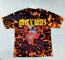 Guns N Roses Appetite For Destruction Tour 87-88 Ice Dye T Shirt  Vintage Retro