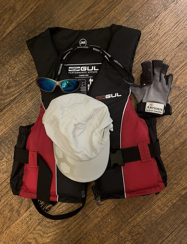 Junior water sports set gul - water,