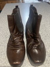 Ladies Brown Ankle leather