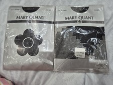 Mary Quant Vintage One Size Black escalator Fancy Tights