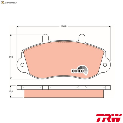 Brake pad set disc - ,